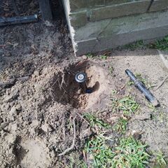 Before Rainbird Spray Heads - Replacement