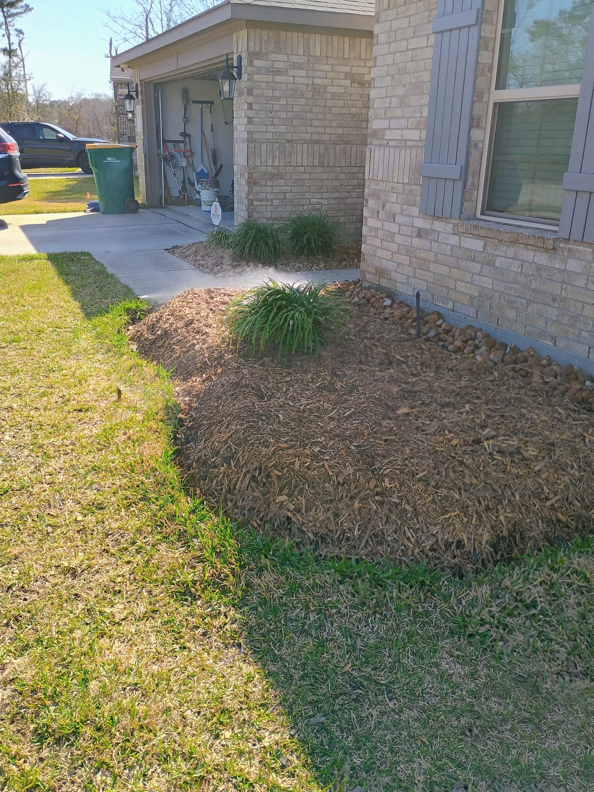 Before Lawn Watering System
