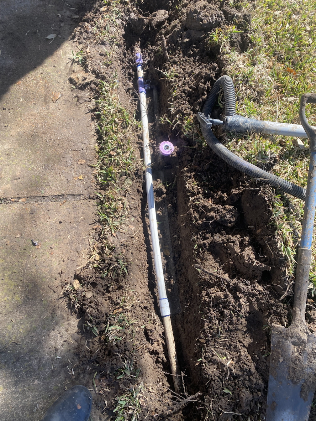 Before Rainbird Spray Heads - Replacement